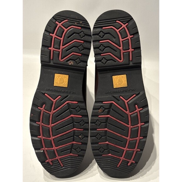 ROCKROOSTER Brown Leather 12” Steel Toe Work Boots Waterproof AP860 Men Size 12 - Picture 14 of 16